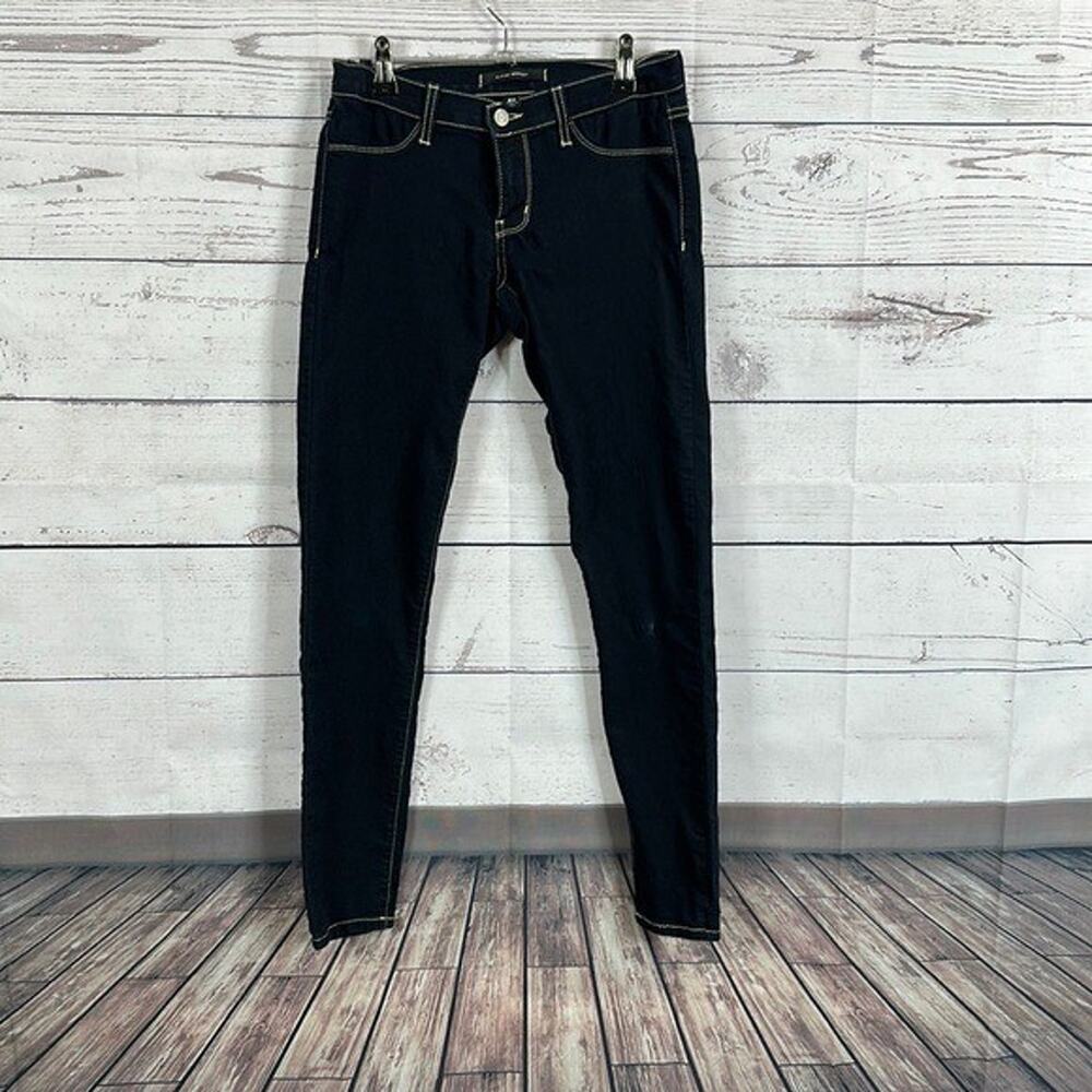 Flying Monkey‎ Jeans Womens 28 Blue Dark wash Stretch Low Rise Casual Modern